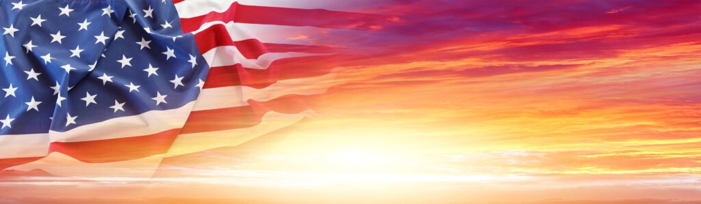 Sunny American Flag