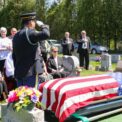A veteran's funeral in Waterford, N.Y.